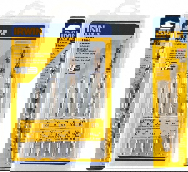 Spiral Flute Screw Extractor & Drill: 12 Pc